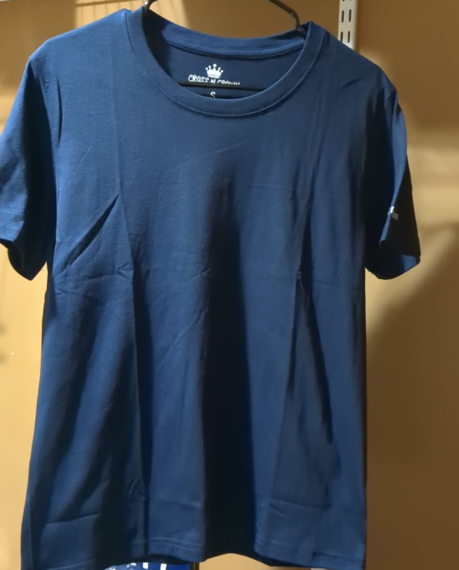 Cross N Crown Navy Blue T-Shirt – Comfortable & Stylish (S, M, L, XL)