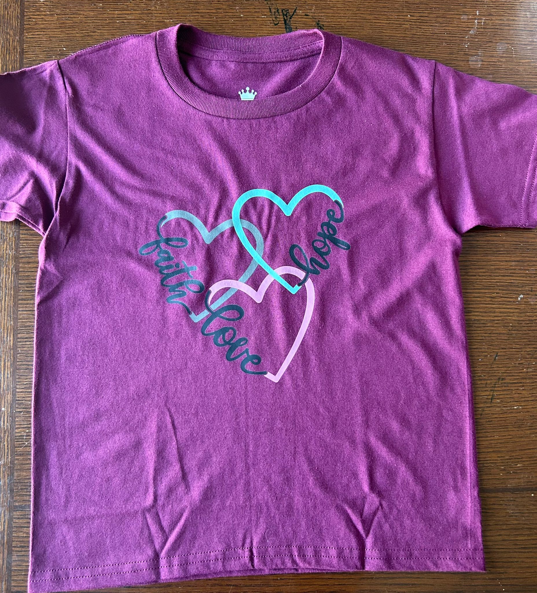 Kids Faith Hope Love T-Shirt for Kids – Christian Children’s Wear