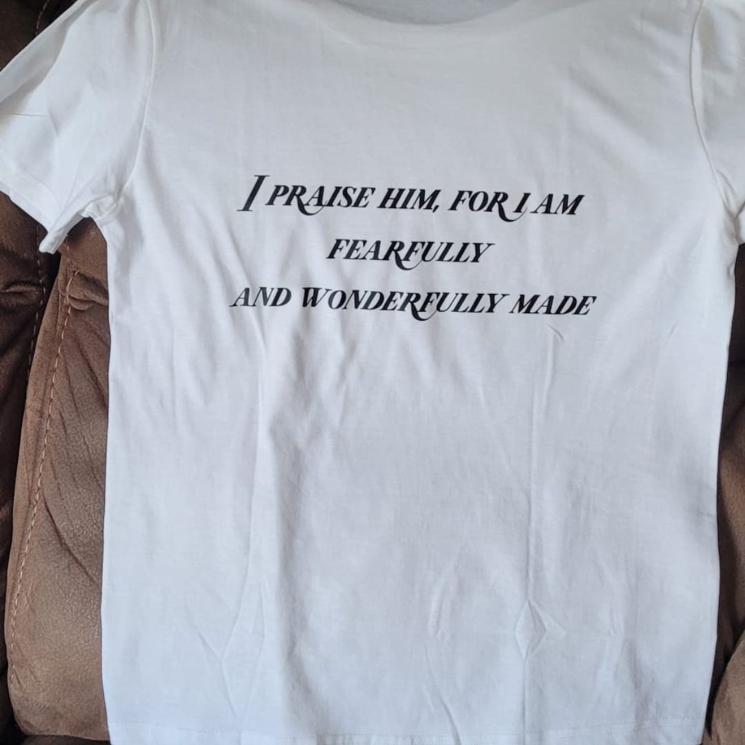 Fearfully & Wonderfully Made Faith T-Shirt – Christian Apparel