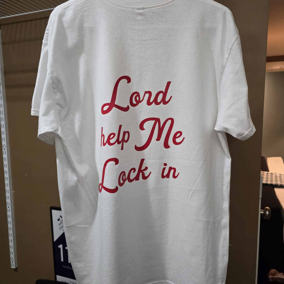 “Lord Help Me Lock In” Faith T-Shirt – Christian Motivational Wear